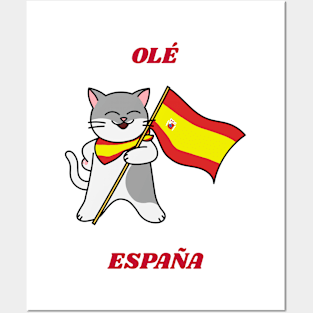 ole spanish cat Posters and Art